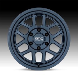 KMC KM446 Mesa Forged Monoblock Midnight Blue Custom Truck Wheels 3